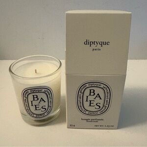 Diptyque Baies Scented Candle in Box Mini Size 1.23 OZ -Berries& Rose